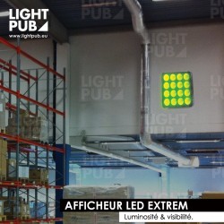 Afficheur productivite led mural