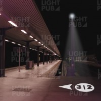 Projection panneau lumineux quai de Gare